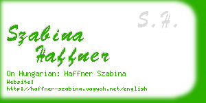 szabina haffner business card